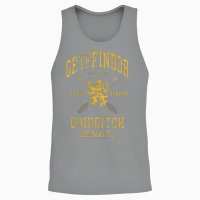 Kids Harry Potter Gryffindor Team Seeker Text Unisex Tank Top - Sport Grey
