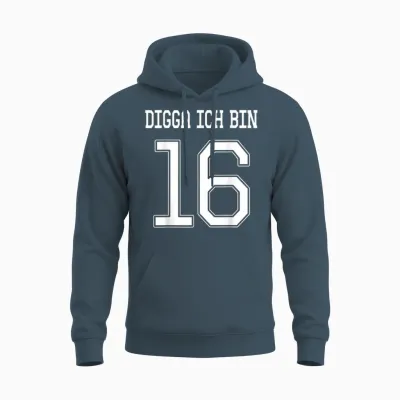 16 Jahre Digga Geburtstagsgeschenk 16. Geburtstag Unisex Hoodie - Dark Heather