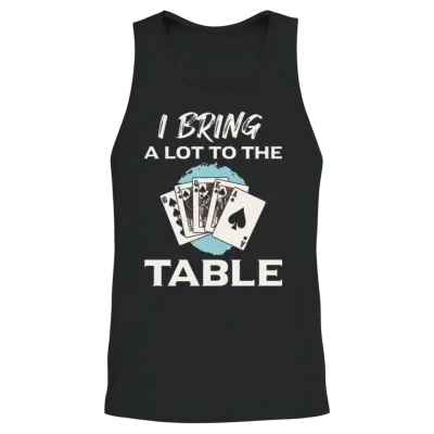 Funny Contract Bridge Player Unisex Tank Top - Black