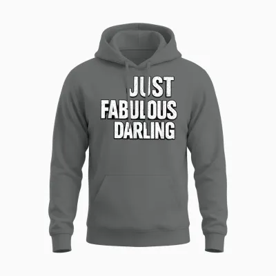 Just Fabulous Darling Style Vintage Glamour Unisex Hoodie - Graphite Heather