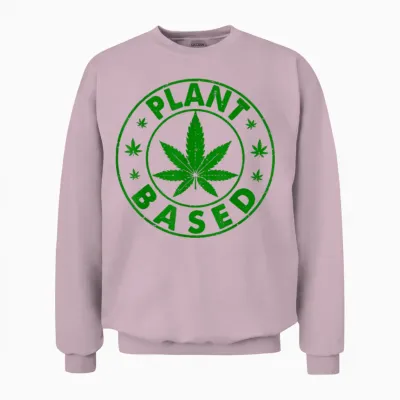 Plant Weed Kostüm Cannabis Marihuana Grower 420 Unisex Sweatshirt - Light Pink
