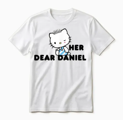 Hello Kitty and Dear Daniel Couples Unisex T-Shirt in White