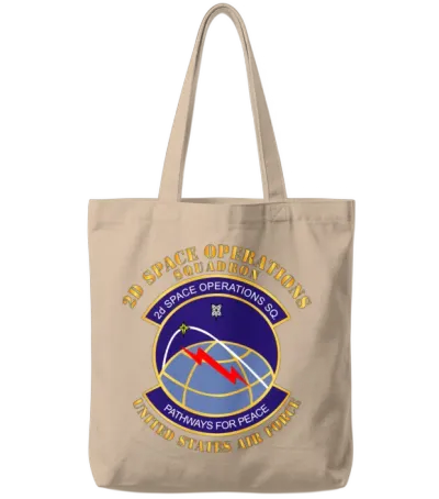 Usaf 2d Space Operations Squadron Tote Bags - Natural