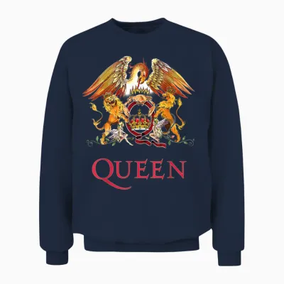 Queen Official Classic Crest Unisex Sweatshirt - Navy
