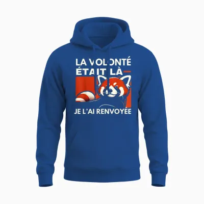 Red Panda Funny Panda Red T-Shirt, Black, S Unisex Hoodie - Royal
