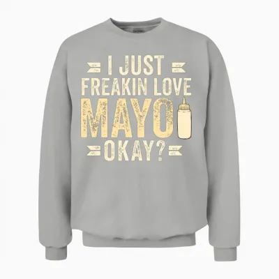 Funny Mayonnaise Unisex Sweatshirt - Ash
