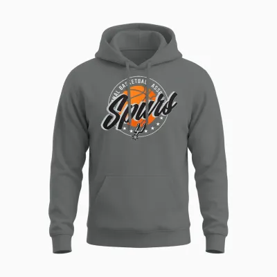 Ballon Officiel Nba San Antonio Spurs All Ball Unisex Hoodie - Graphite Heather