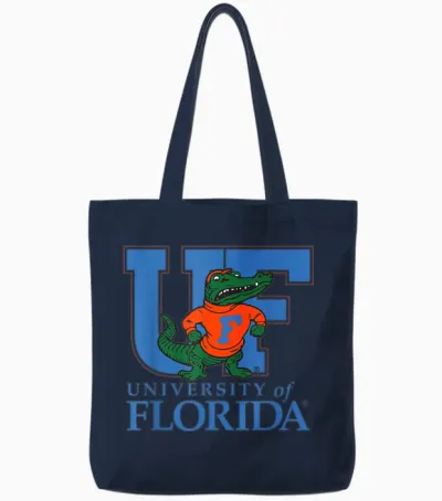 Gators College Der Universität Von Florida, Fußball, Akademischer Sport Tote Bags - Navy