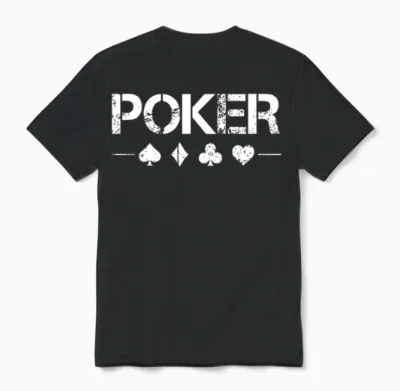 Poker Unisex T-Shirt - Black