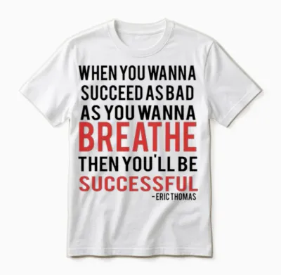 Eric Thomas - Quote 1 Unisex T-Shirt - White