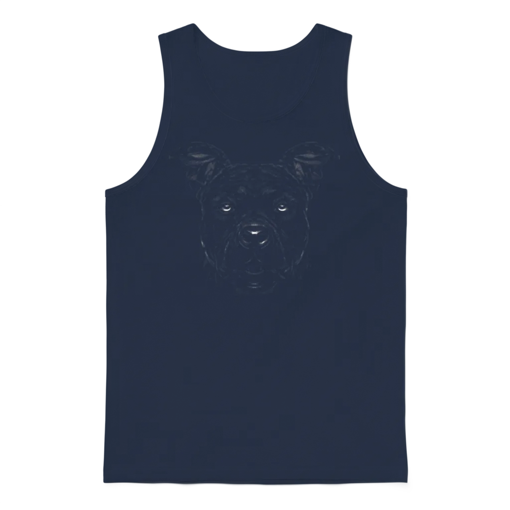 Dog Dogs Dog Lovers Dog Owners American Unisex Tank Top - Navy