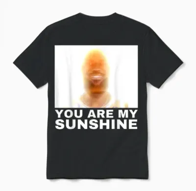 You Are My Sunshine Meme Unisex T-Shirt - Black