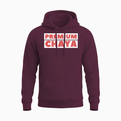 Premium Chaya: Outfit for Attractive Young Women T-Shirt, Black, S Unisex Hoodie - Maroon