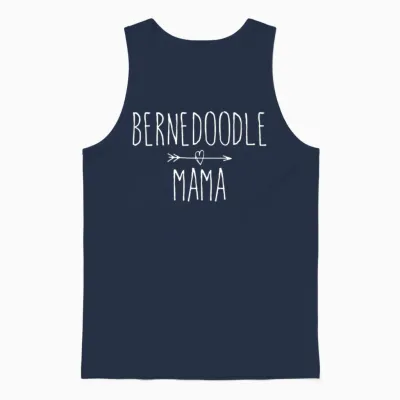 Bernedoodle Mom Bernedoodle Mama Unisex Tank Top - Navy