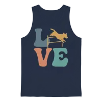Dog Agility Dog Training Trainer Unisex Tank Top - Navy – 1