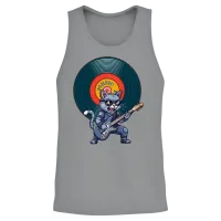 Retro Vinyl Cat Lovers Unisex Tank Top - Sport Grey – 2