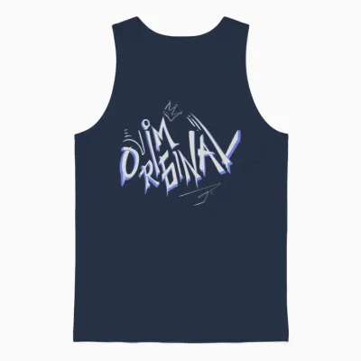 I'm Original Graffiti Unisex Tank Top - Navy
