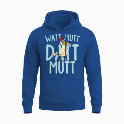 Lustige Möwe Mit Sonnebrille Norddeutsche Sprüche Unisex Hoodie - Royal