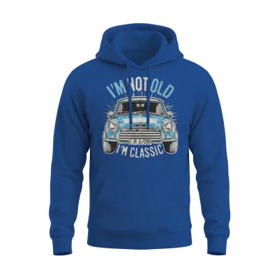 I'm Not Old I'm Classic Cars Retro Vintage Look Unisex Hoodie - Royal