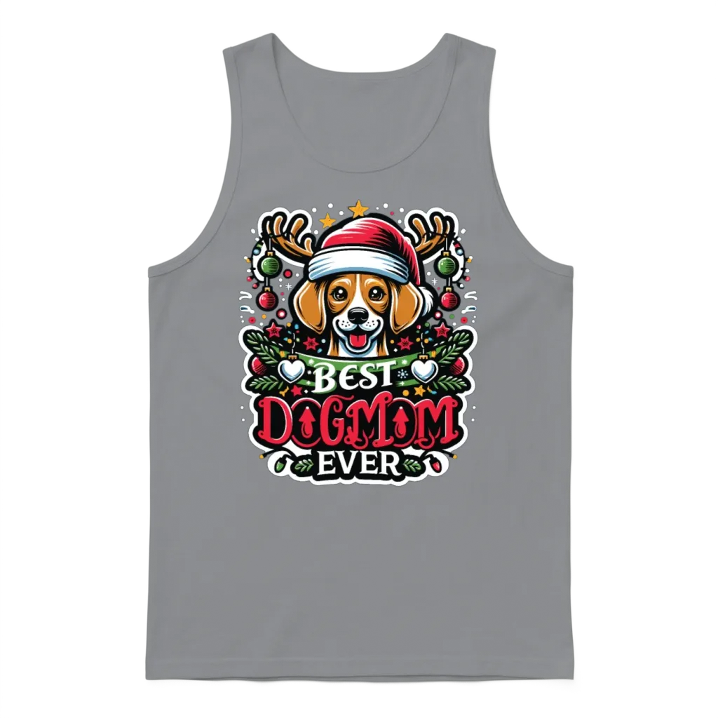 Best Dog Mom Ever Dog Dogs Best Dog Mama Unisex Tank Top - Sport Grey