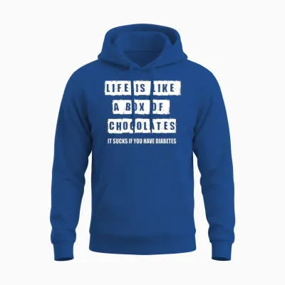 Diabetes Funny Sayings Unisex Hoodie - Royal