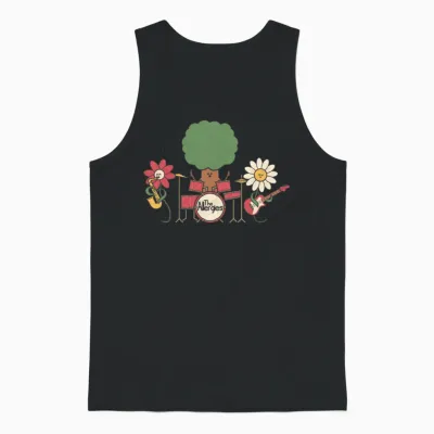 The Allergies Dark Retro Unisex Tank Top - Black
