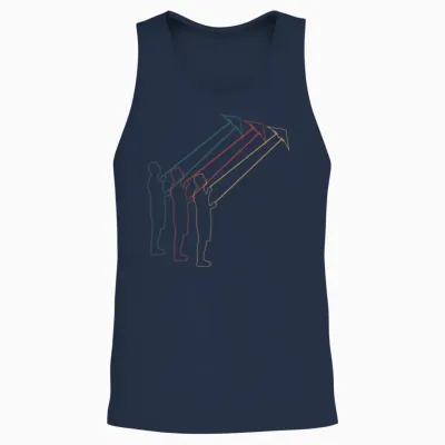 Kite Flying Fly a Kite Retro Gift Unisex Tank Top - Navy