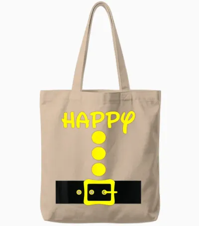 Dwarf Easy Halloween Men Women Kids Costume Matching Group Tote Bags - Natural