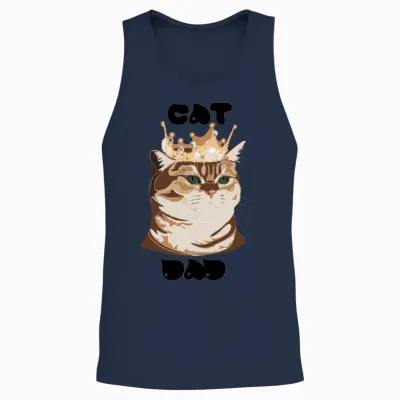 Funny Pictures Unisex Tank Top - Navy