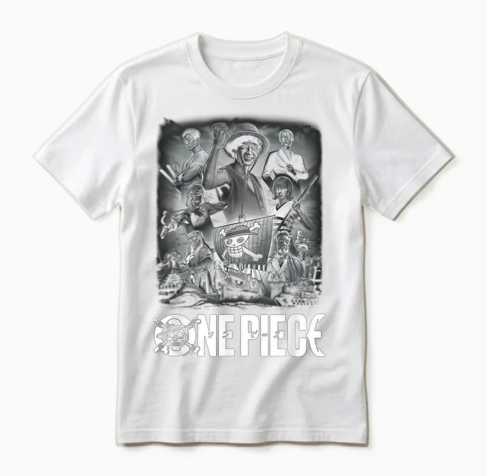 One Piece Unisex T-Shirt in White
