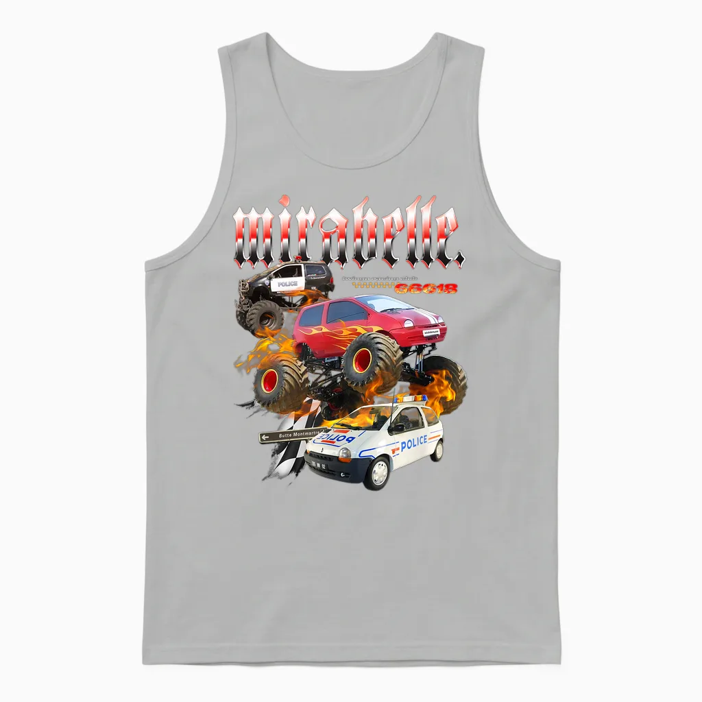 Club De Race Twingo T-Shirt, Black, S Unisex Tank Top in Ash