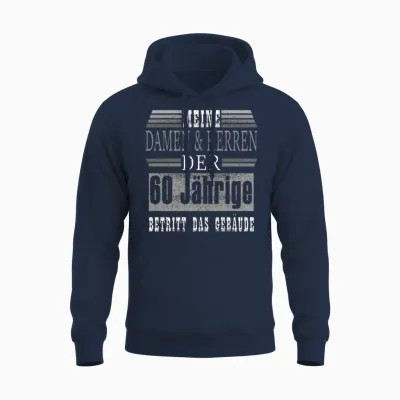 60 Geburtstag Endlich 60 Unisex Hoodie - Navy