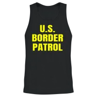 Us Border Patrol Gift Thin Green Line for Men Unisex Tank Top - Black – 2