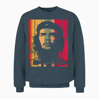 Che Guevara Shirt Rebel Cuba Revolution Vintage Pop Art T-Shirt, Black, S Unisex Sweatshirt - Dark Heather