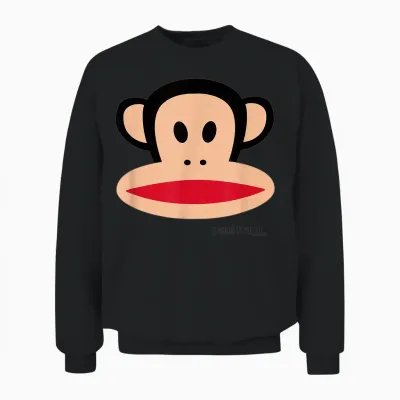 Paul Frank Julius the Monkey Big Face Unisex Sweatshirt - Black