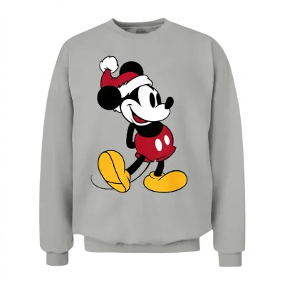 Disney - Classic Mickey Mouse Holiday Unisex Sweatshirt - Ash