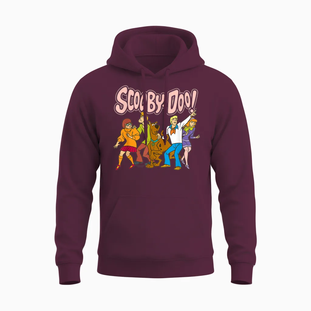 Scooby Doo Core Group T-Shirt, Blue Unisex Hoodie in Maroon