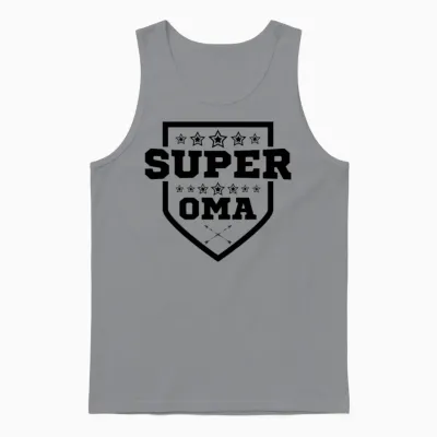 Super Oma Grandma 80 Birthday Gift Unisex Tank Top - Sport Grey