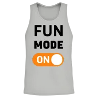 Fun Mode On Unisex Tank Top - Ash – 2