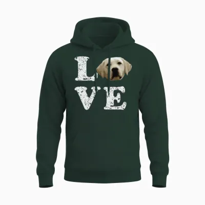 I Love My Yellow Lab Labrador Retriever Dog Unisex Hoodie - Forest