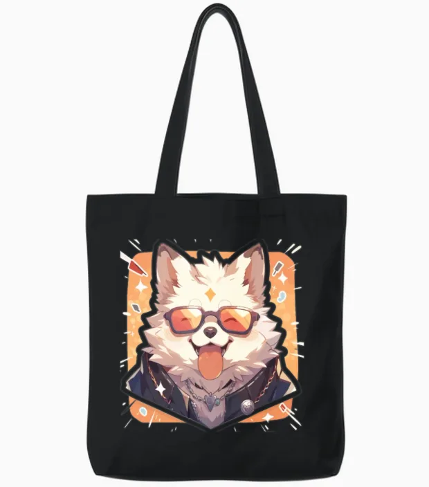 Dogs Pet Dog Owner Dog Lover Animal Tote Bags in Black