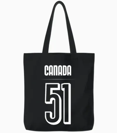 Canada 51 Tote Bags - Black