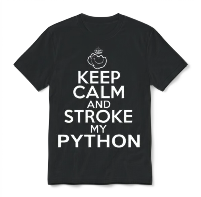 Python Unisex T-Shirt - Black