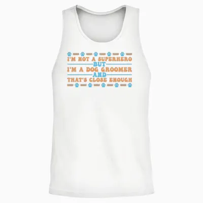 Dog Groomer Dog Grooming Unisex Tank Top - White