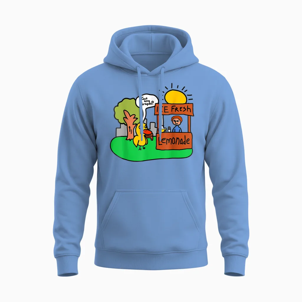 Ice Fresh Lemonade Got Any Grapes Duck Funny Gift Unisex Hoodie in Carolina Blue