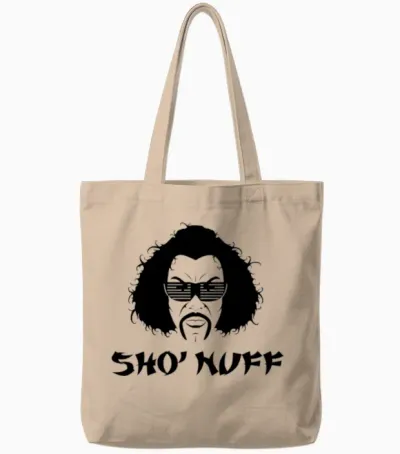 Sho Nuff Karate Master Tote Bags - Natural
