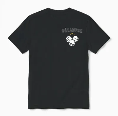 Christmas Gift Idea Bouliste Ball Player Petanque Pocket Unisex T-Shirt - Black