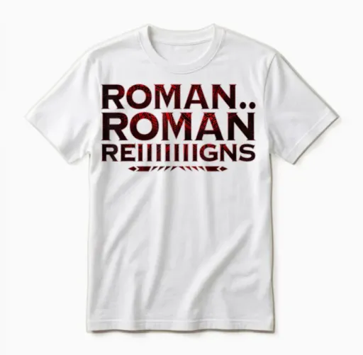 Tribal Chief Roman Funny Wrestling Unisex T-Shirt in White