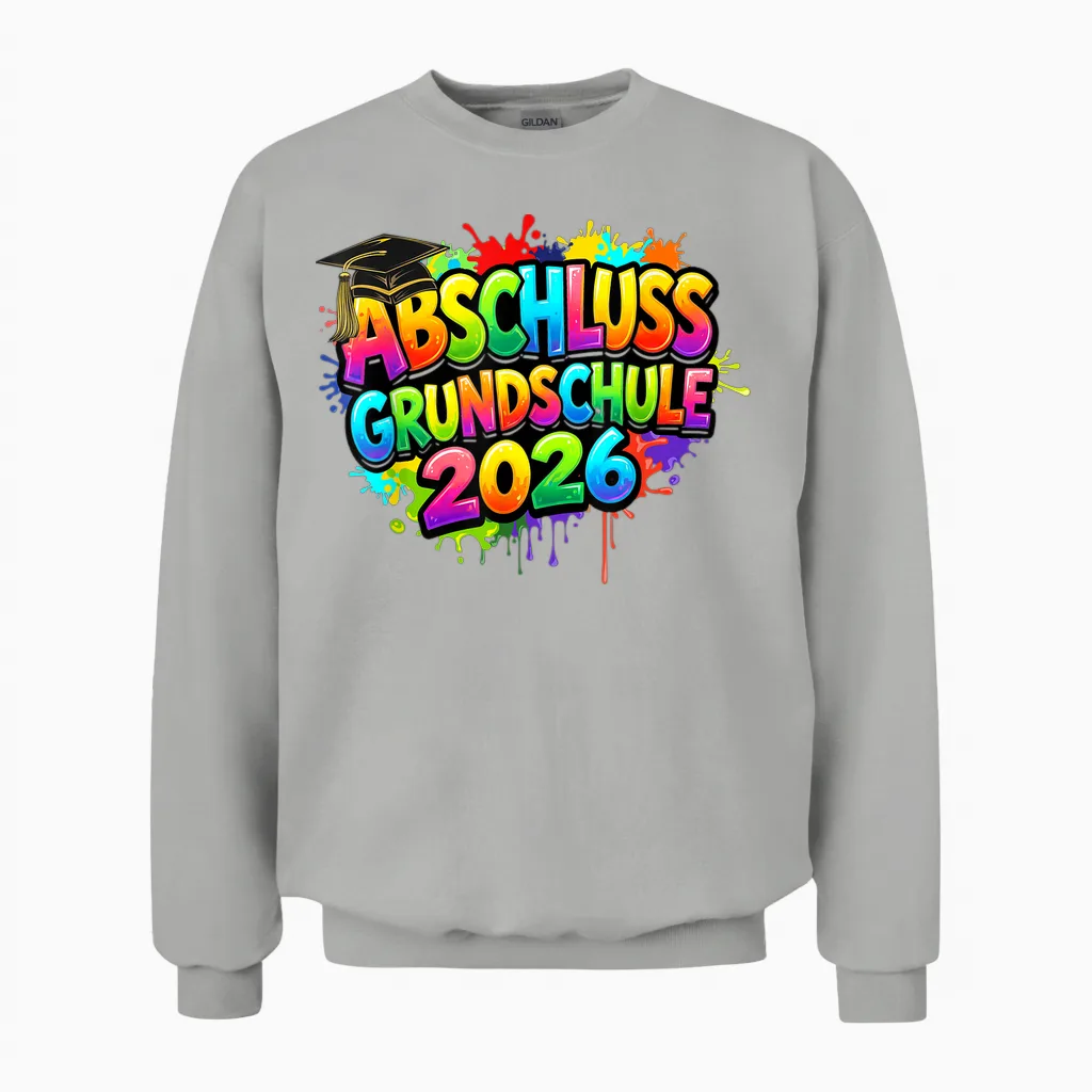 Grundschule Absolvent Abgänger Grundschule Abschluss 2026 Unisex Sweatshirt in Ash