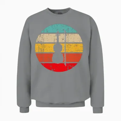 Violin Retro Unisex Sweatshirt - Sport Grey